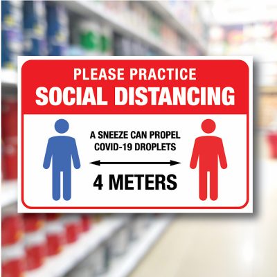 Safety Notice Signs – Social Distancing
